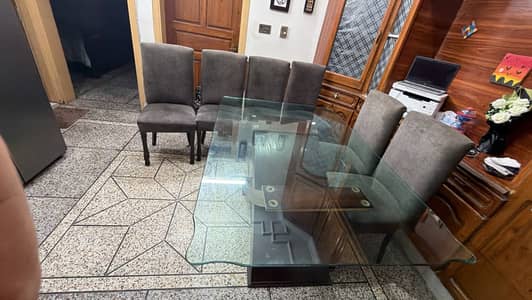 Dining table , luxury table , wooden table with chairs , table furnit