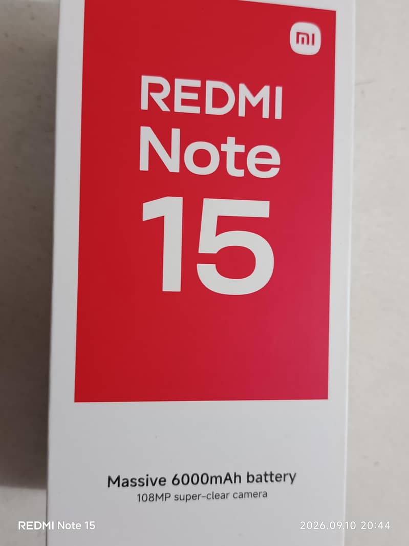 Xiaomi redmi note 15 0