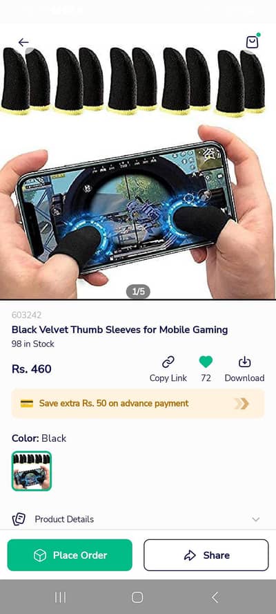 mobile gaming Finger sleeves free fire and PUBG
