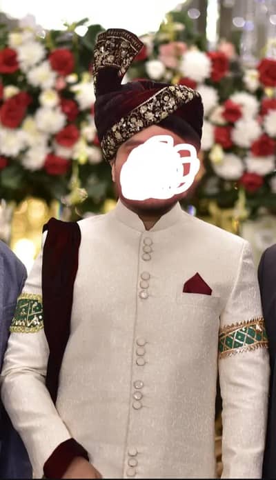 A Moosa Jee Sherwani for wedding