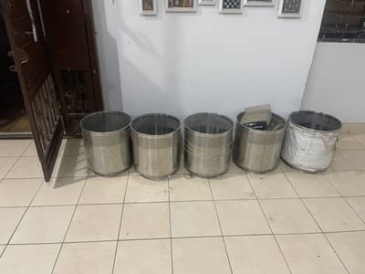 plant pot stainless steel