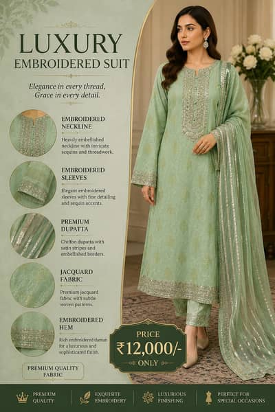  Luxury Lawn Collection | Elegant Embroidered Suits for Every Occasi