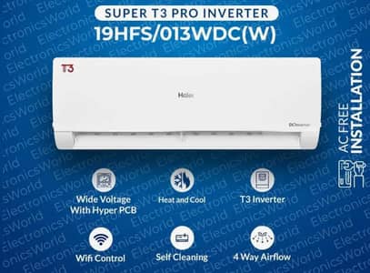 Haier 1.5 Ton Super T3 Pro Inverter AC – HSU-19HFS/023WDC(W)