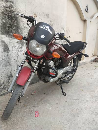 Suzuki 110 Self Start in Red Color