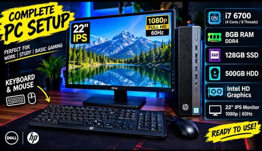 Hp i7 6thgen pc | Intel hd graphics 530 | 8gbram ddr4
