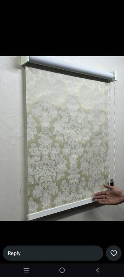 rollar blinds and wallpaper