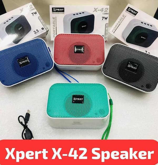 XPERT X-42 Portable Wireless Speaker – Loud Sound & Heavy Bass!