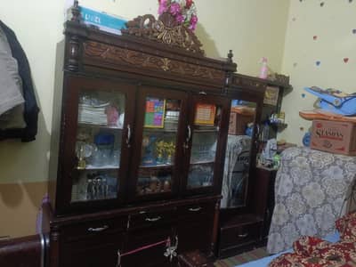 Wooden Furniture For sale King size bed Cloths Almari Bartan almari