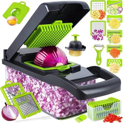16-in-1 Vegetable Cutter ABS Plastic Multi-Use Kitchen Tool