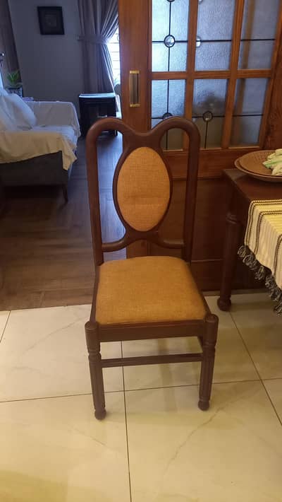6-wooden Dining chairs for sale