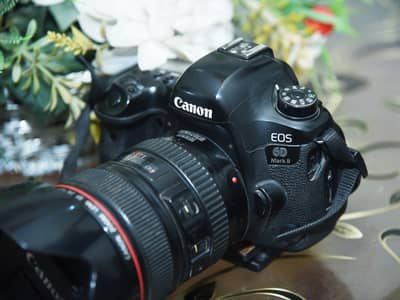 Canon 6d Mark 2 with 24.105 f4l lens 3 battery charger both caps data