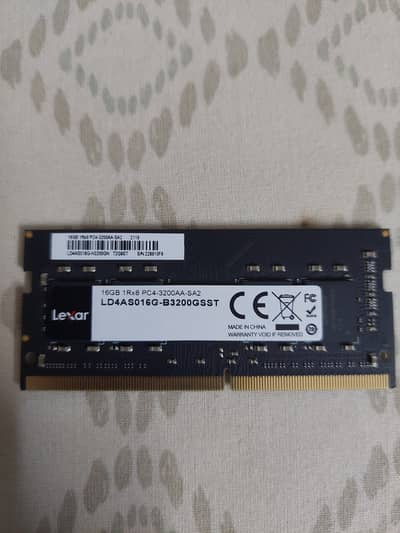 LEXAR 16GB DDR4 3200MHZ LAPTOP MEMORY
