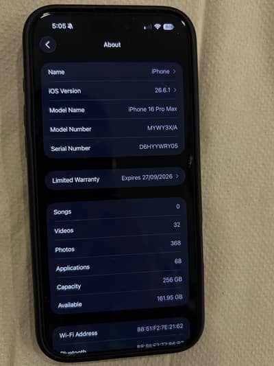 iPhone 16 Pro Max 256GB | PTA Approved | Natural Titanium