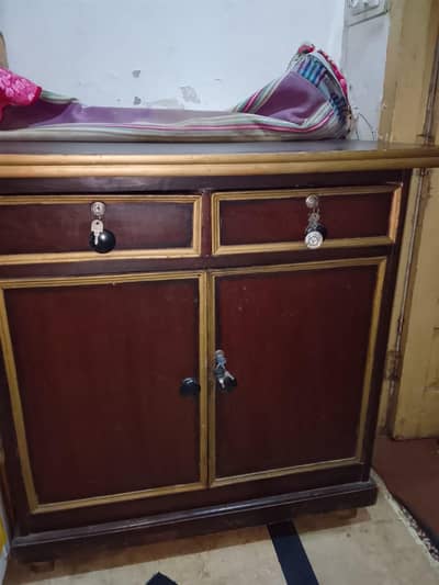 wooden wardrobe and iron stand multifunction