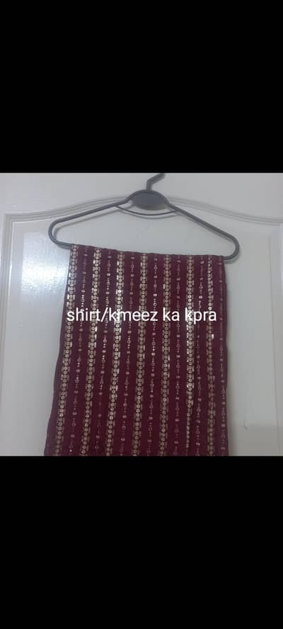 Ladies Royal Maroon  sequin line work 3 piece suit - party&fashion