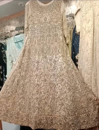 bridal wear maxi heavy work