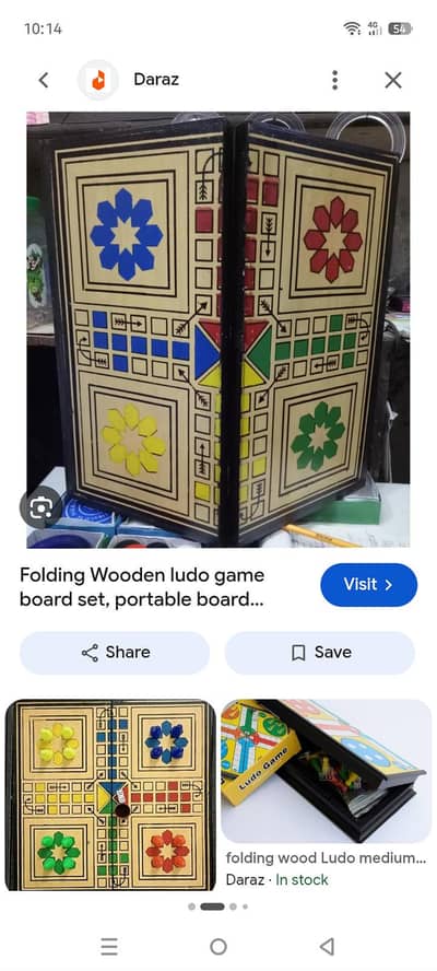 new wood ludo big size