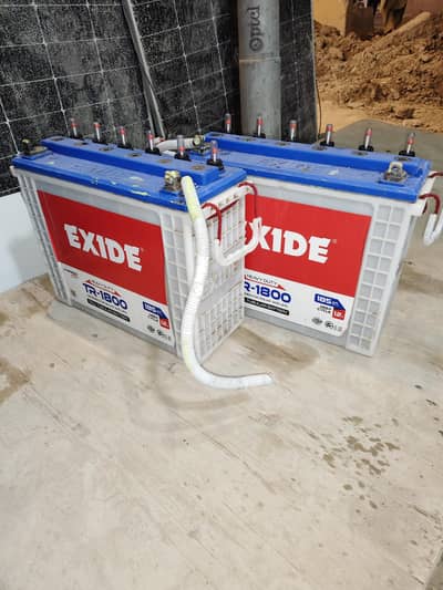 Exide tall tubuler batters pair 2 pcs for sale 55,000 only