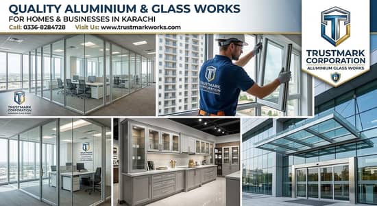 Professional Glass & Aluminium Fabrication Work - Best Rates!