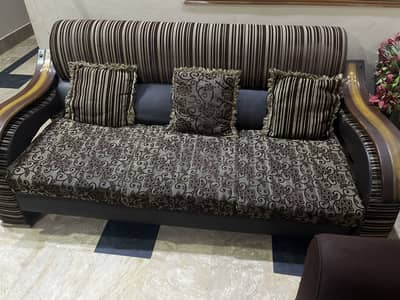 Sofa with 2 single set