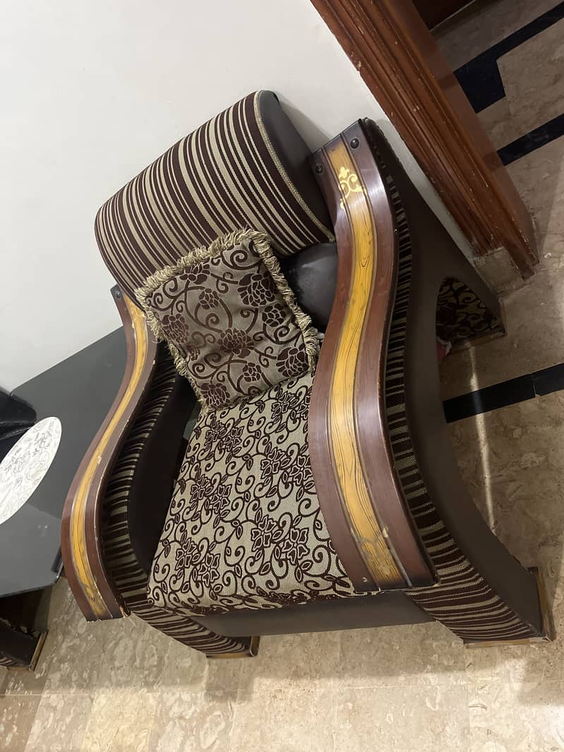 Sofa with 2 single set 5