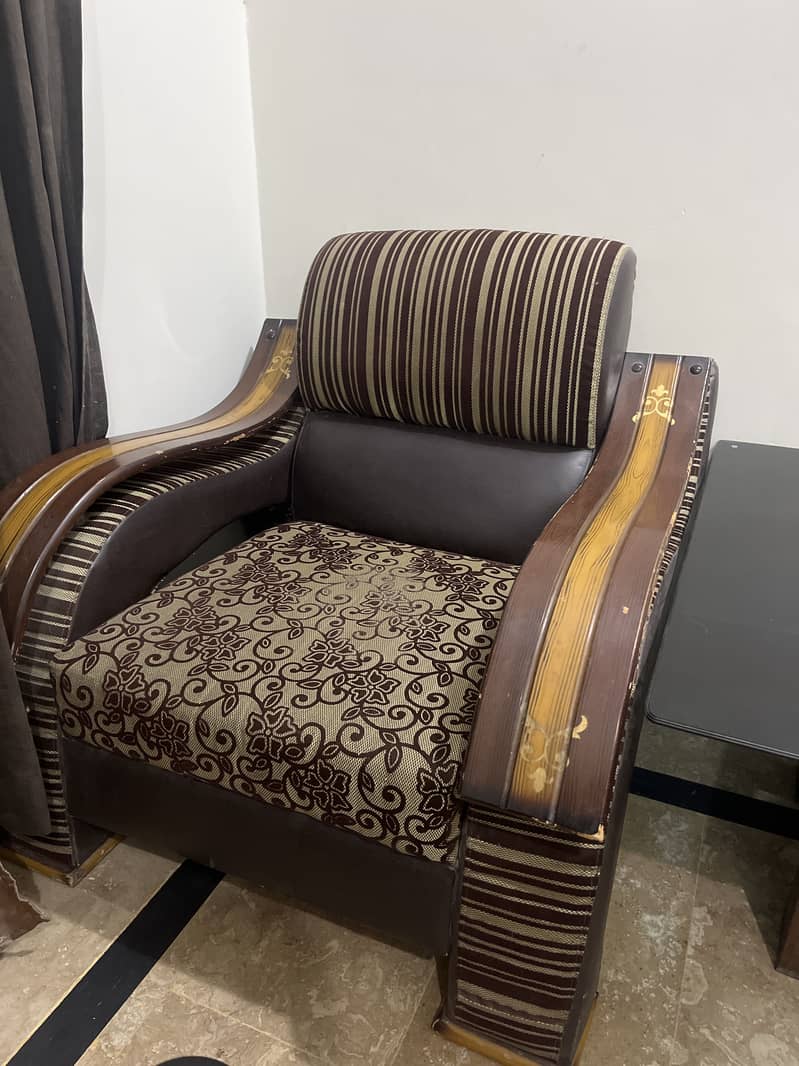 Sofa with 2 single set 6