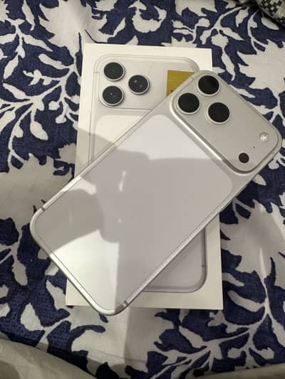 Iphone 17 Pro Max 256 GB PTA Approved Silver Colour
