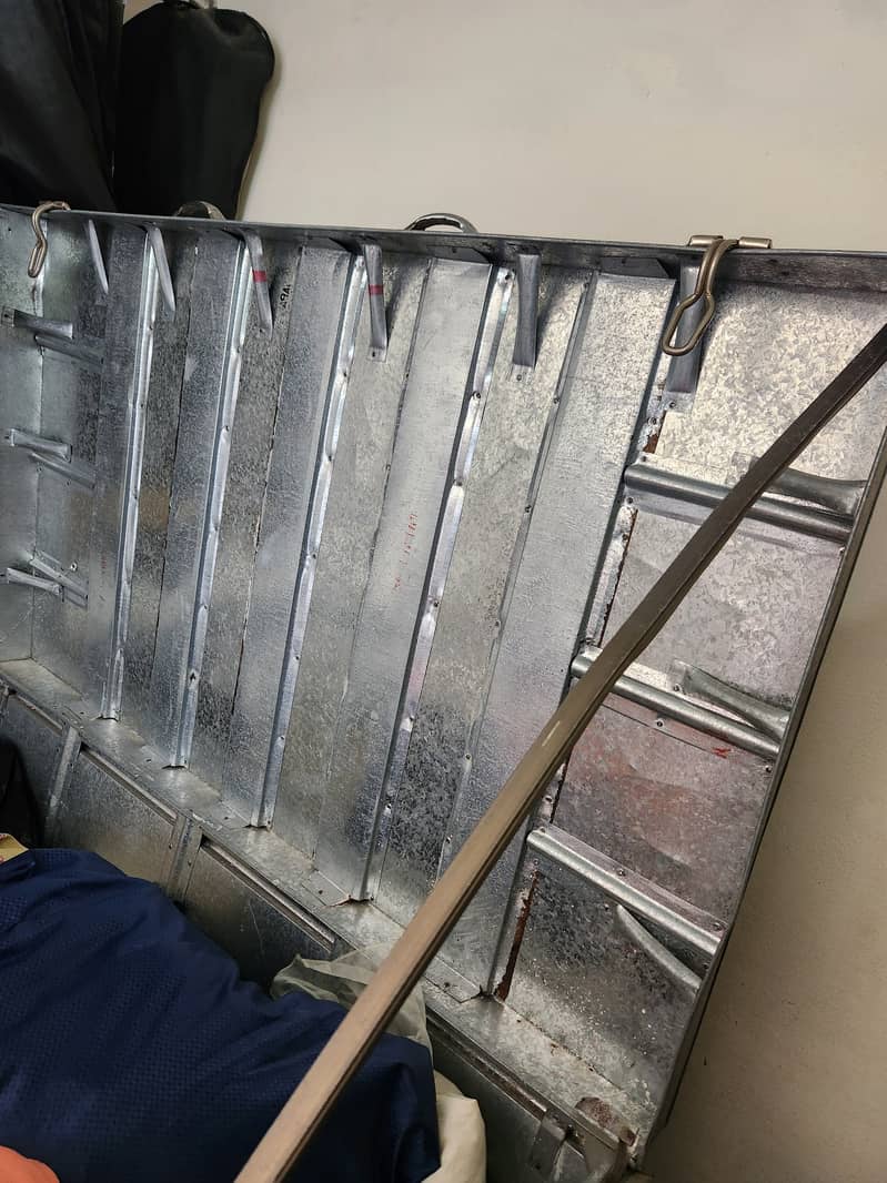 موٹی گیج جستی چادر کی مظبوط 2 پیٹیاں 4