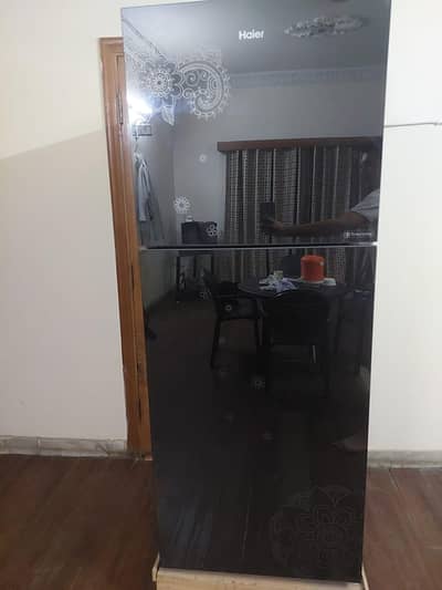 HAIER HRF 385 TURBO COOLING GLASS DOOR REFRIGERATOR