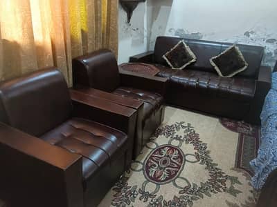 Brown Sofa Set 3+1+1 | Modern Frame | Affordable Price | Urgent Sale ‎