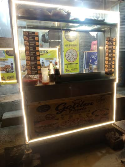 shawarma and burger counter all good condition 03156174575sateel body