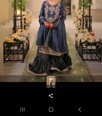 ragistani shararra with front back heavy wotk shirt and duppata