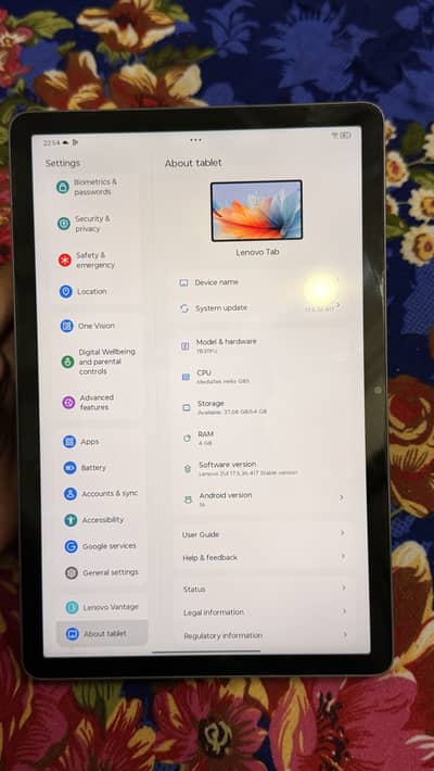 Lenovo tab for sale in good condition