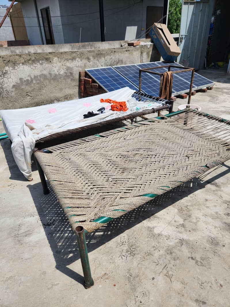 خود تیارکی چارعدد موٹی گیج کی چارپائیاں 1
