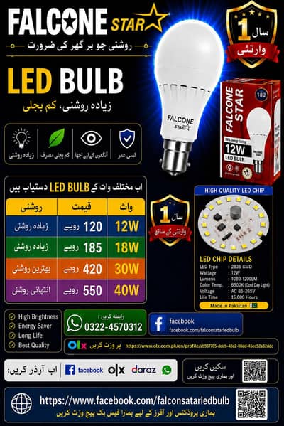 all wat led bulb available