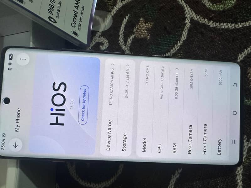Tecno CAMON 40 Pro 6