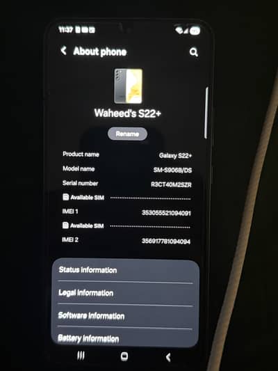 Samsung Mobile S22 Plus
