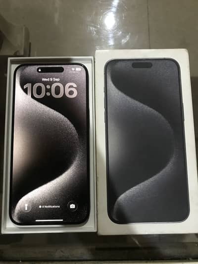 Apple iPhone 15 Pro Max factory unlock 96% health physical and Esim