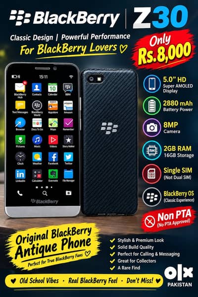 BlackBerry Z30 – Original Antique Phone for BlackBerry Lovers