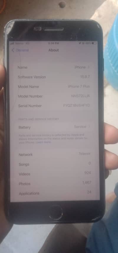 Apple iPhone 7 Plus.  03424058759