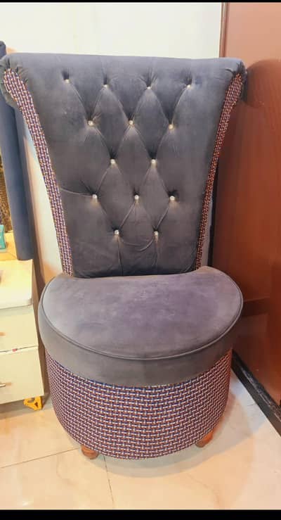 Luxury Velvet Chairs with Centre Table – 3 Piece Set