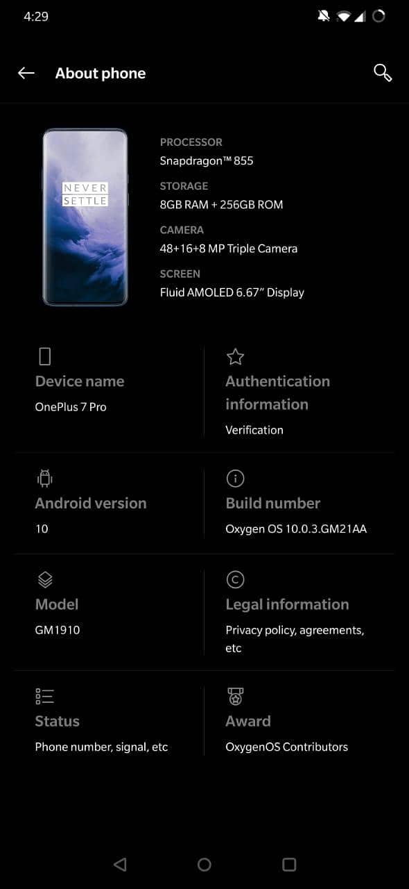 One Plus 7 Pro 2