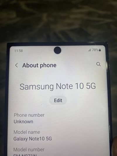 Samsung Mobile Note 10