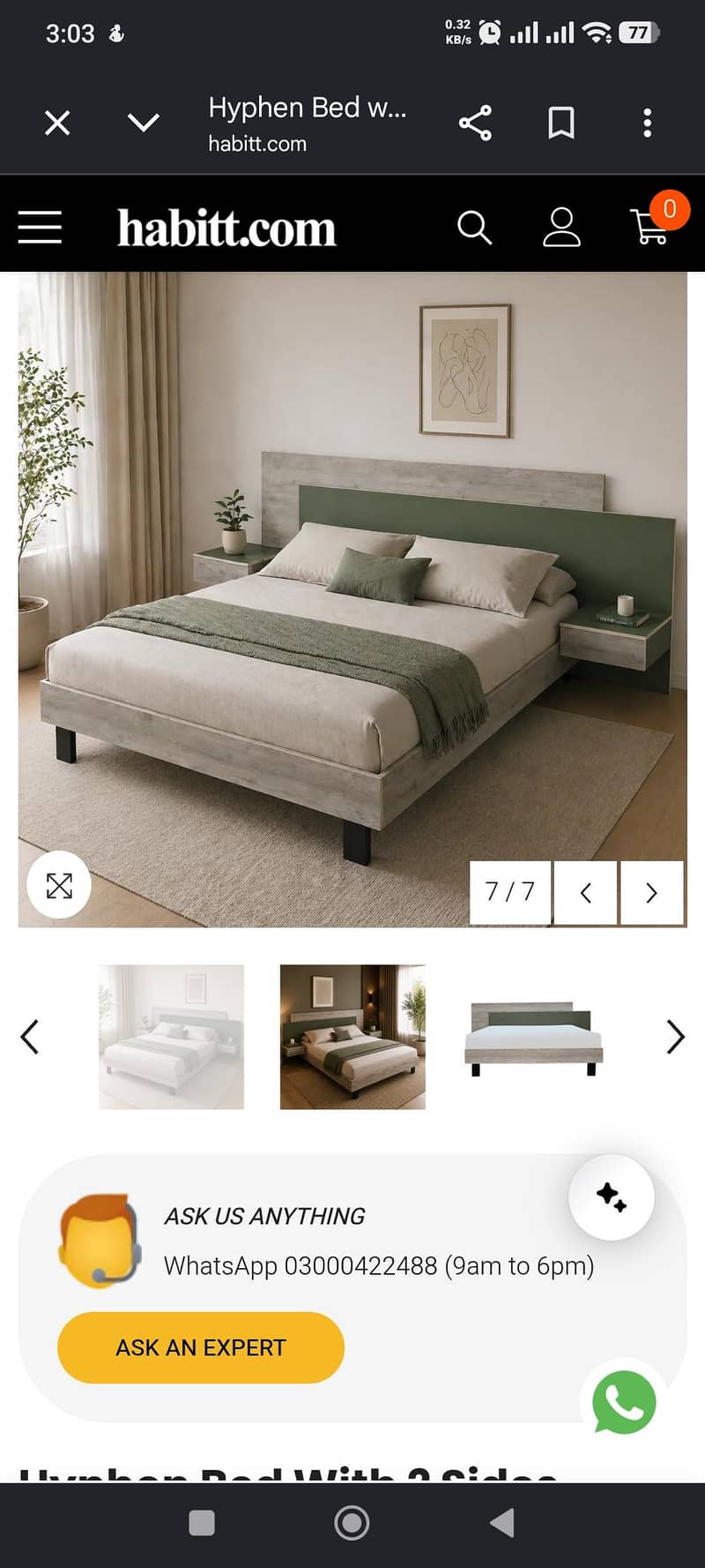 Bed with dressing table 4