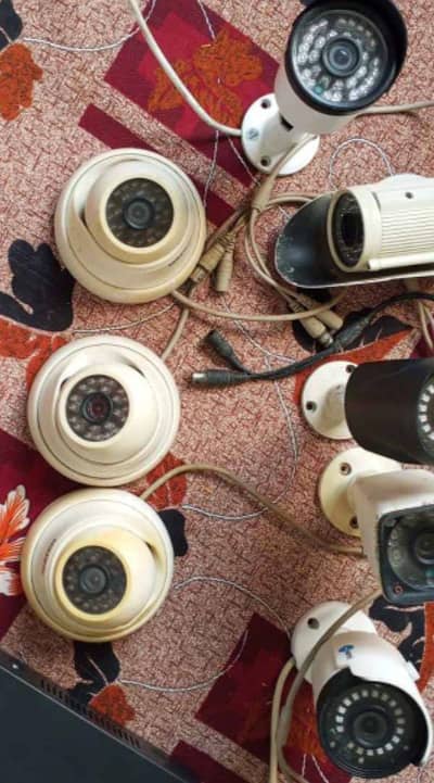 8 CCTV  HD Cameras with 8 Channel DVR