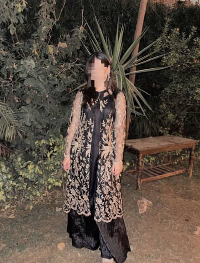 3pc FORMAL SUIT / FANCY GOWN, DUPATTA AND GHARARA