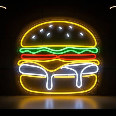 Arcylic Neon Sign, Neon Sign, UV Print Sign, 3D Bored, RGB Light