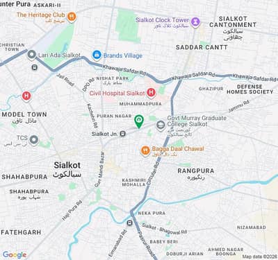 2 shops + Apartment For Sale Near Punjab College Railway Road Sialkot