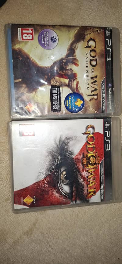 GOD OF WAR 3 AND ANCENSION FOR SALE