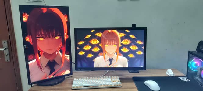 1080p 144hz gaming monitor + 60hz monitor